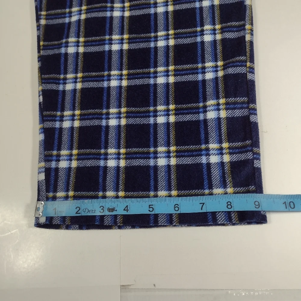 Izod Men's Blue Plaid Flannel Lounge Pants Size (L)